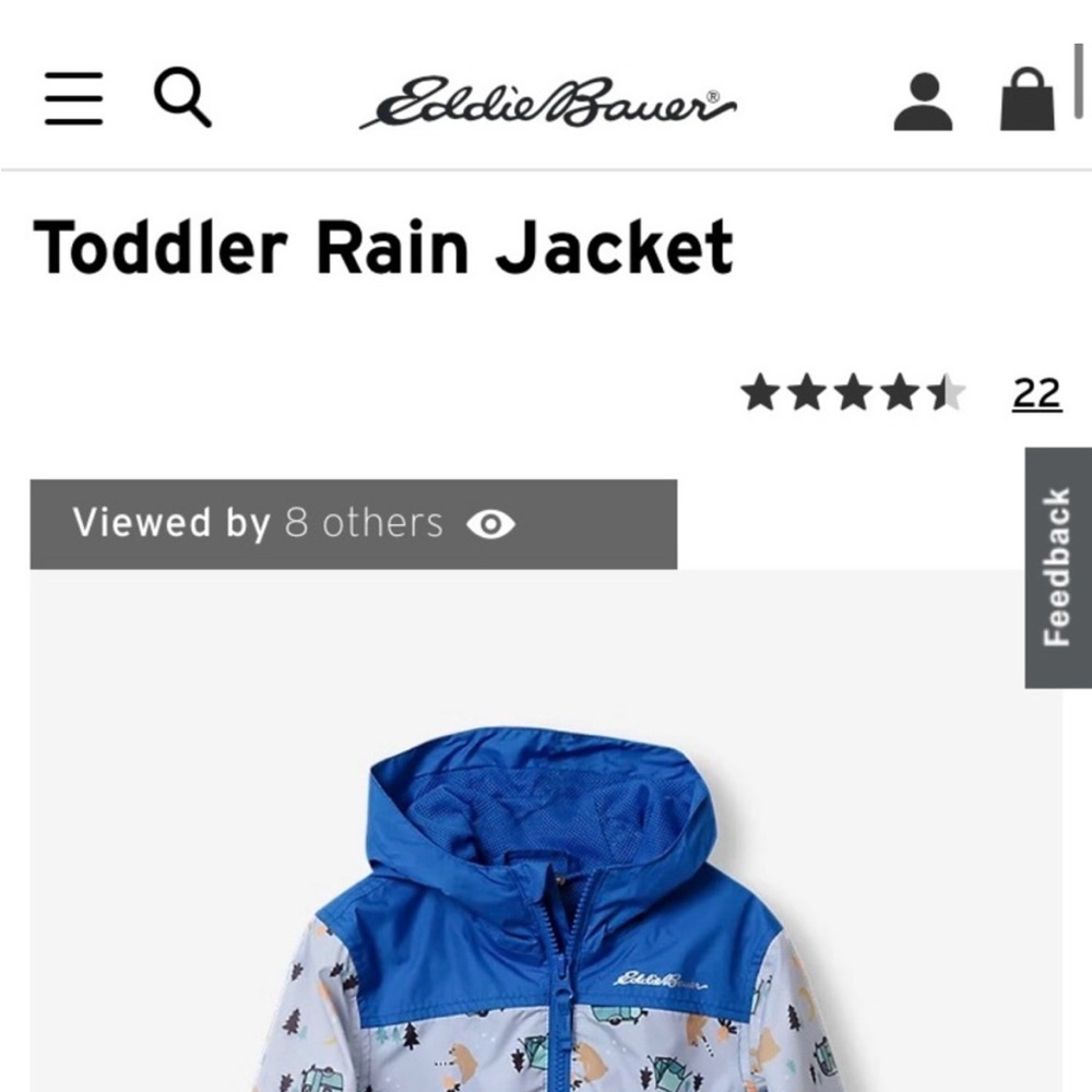 Eddie Bauer Boy’s Spring Rain Jacket ☔️ - Picture 4 of 4